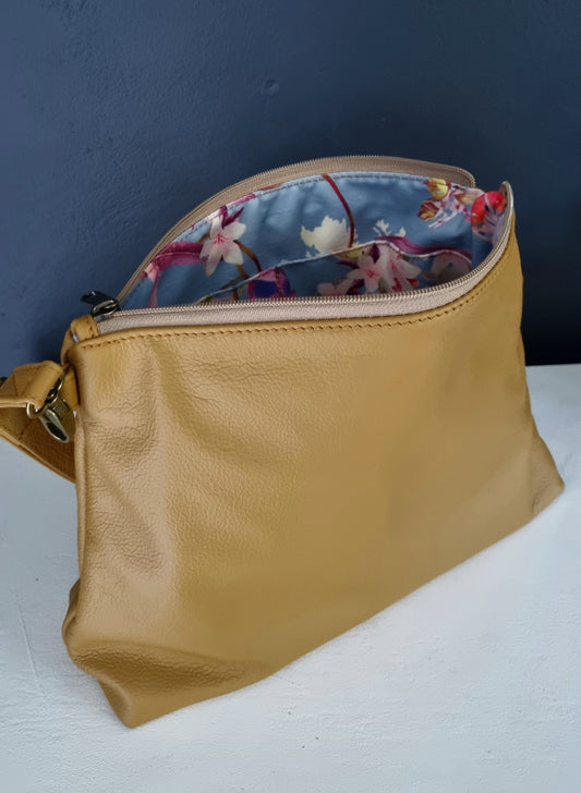 Miss Baggy Genuine leather mustard Bag #007