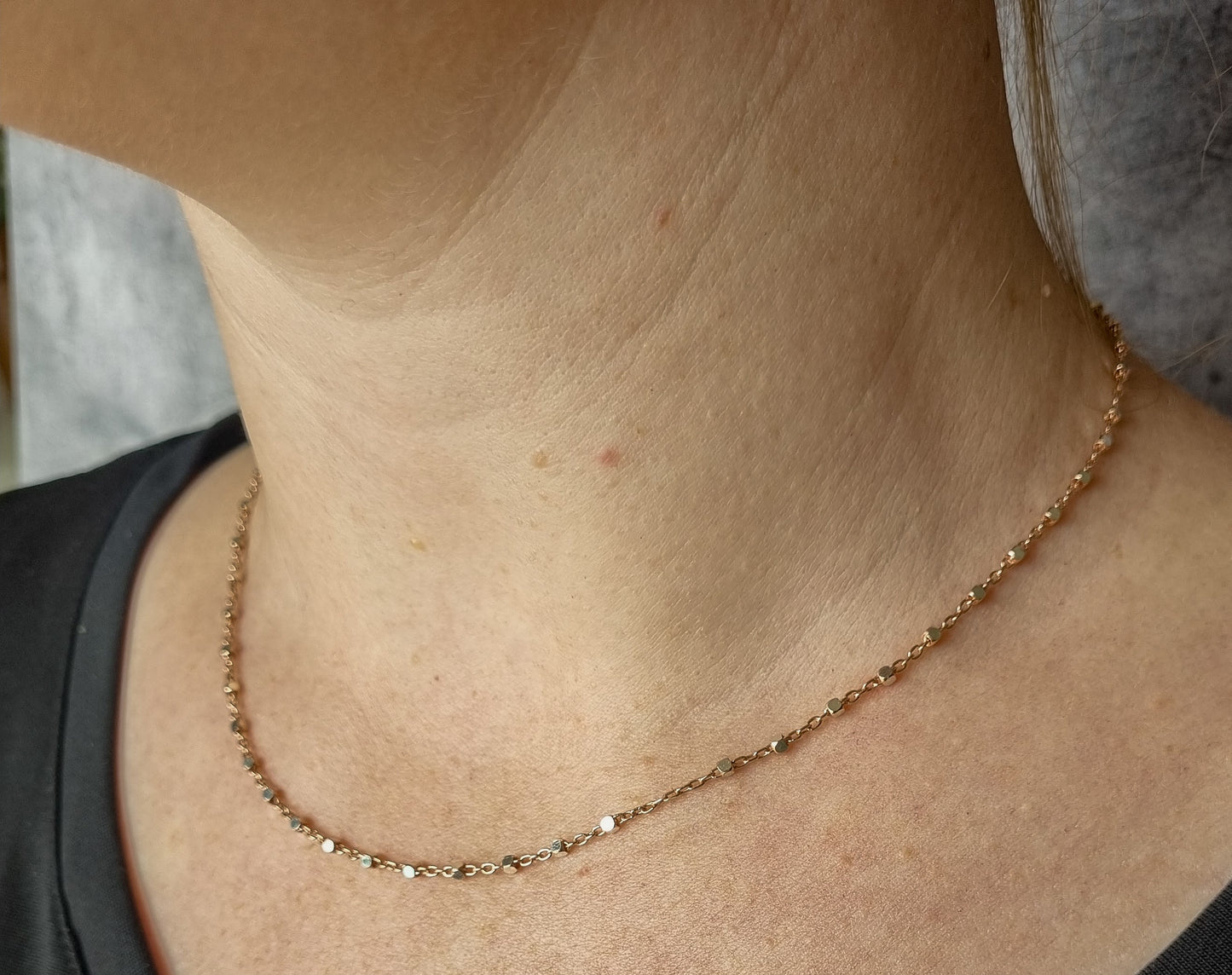 Sterling Silver and Rose Gold Plated Chain