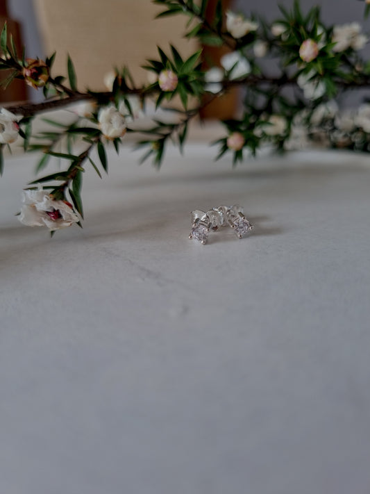 Sterling Silver CZ studs