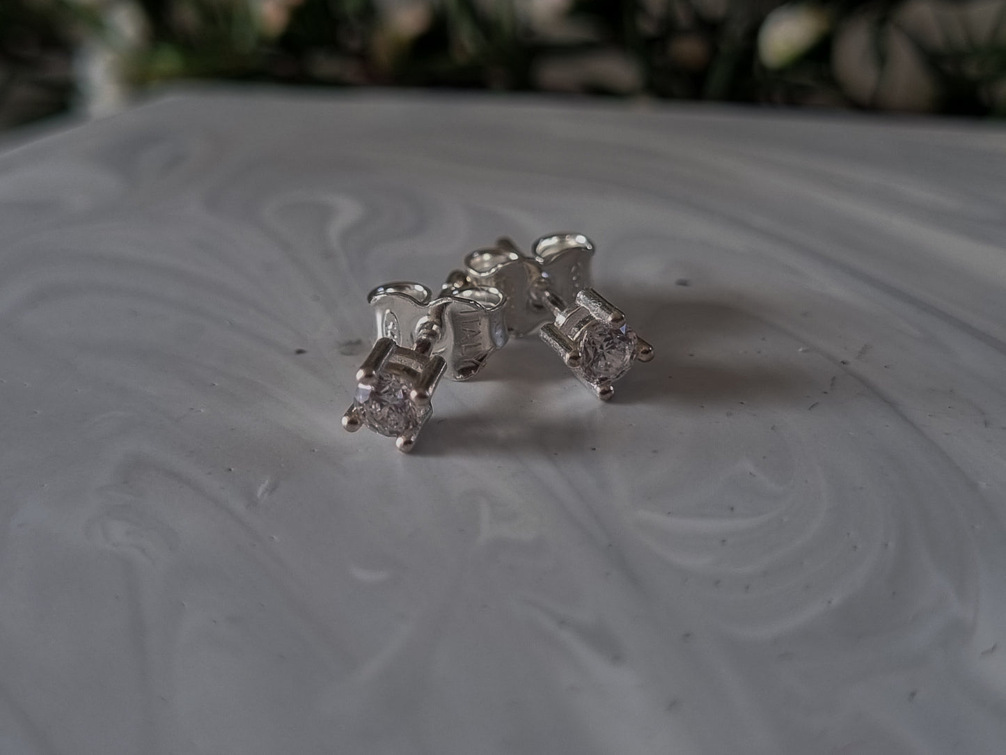 Sterling Silver CZ studs