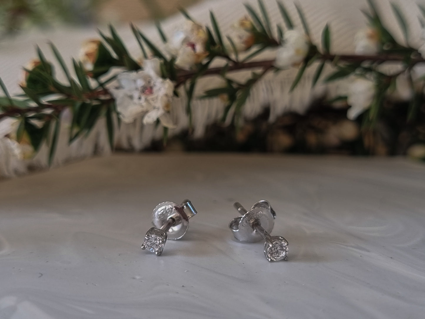 Sterling Silver CZ studs