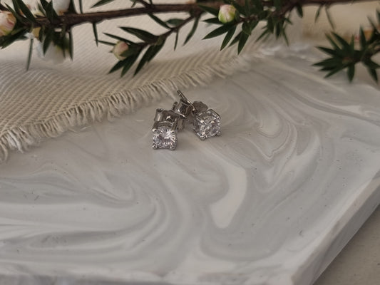 Sterling Silver CZ studs