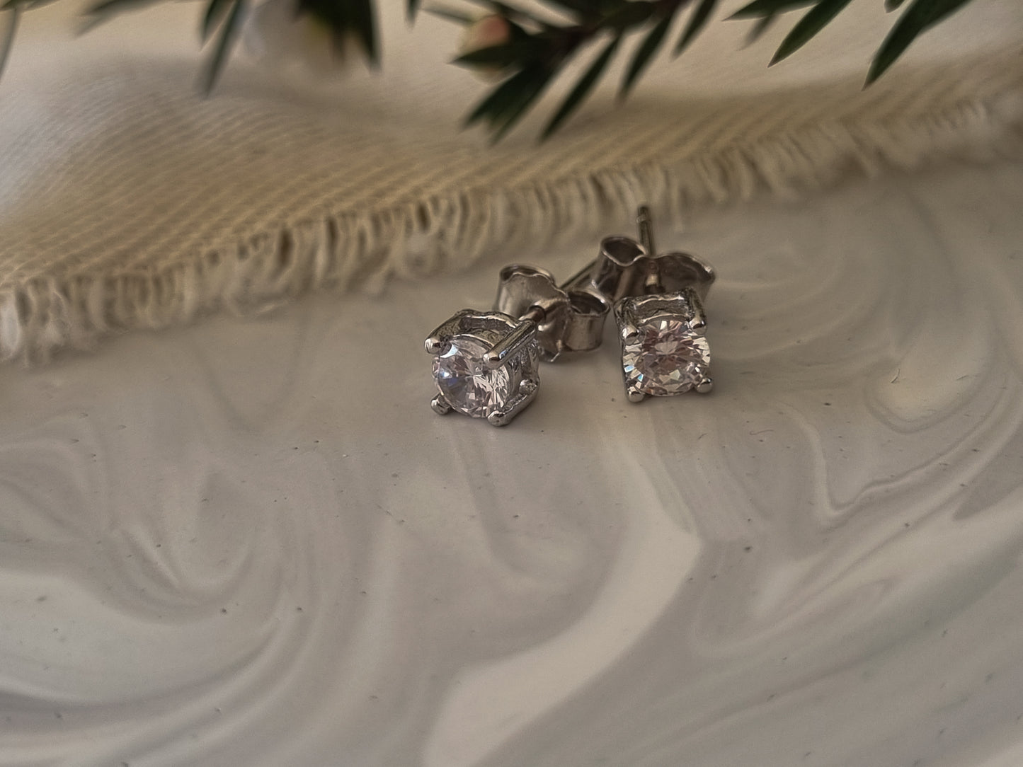 Sterling Silver CZ studs