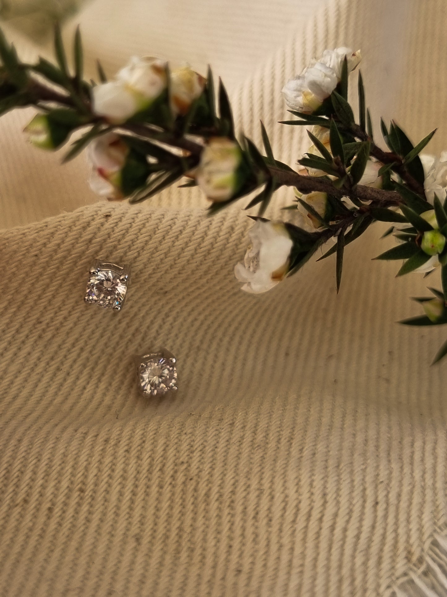 Sterling Silver CZ studs