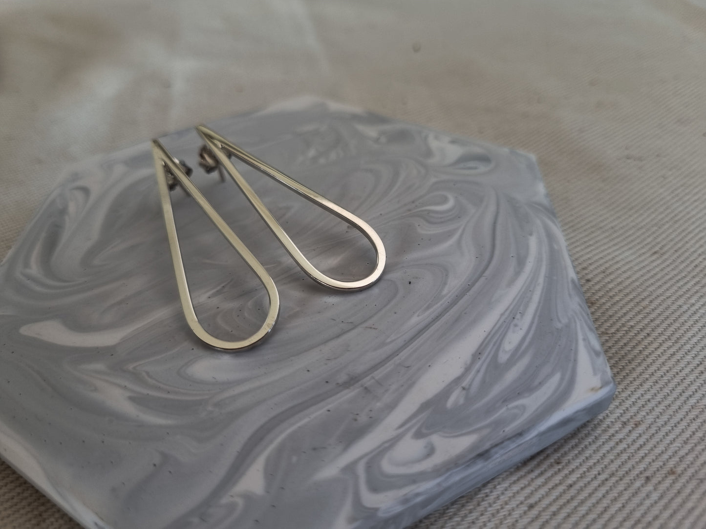 Sterling Silver Teardrop Earrings