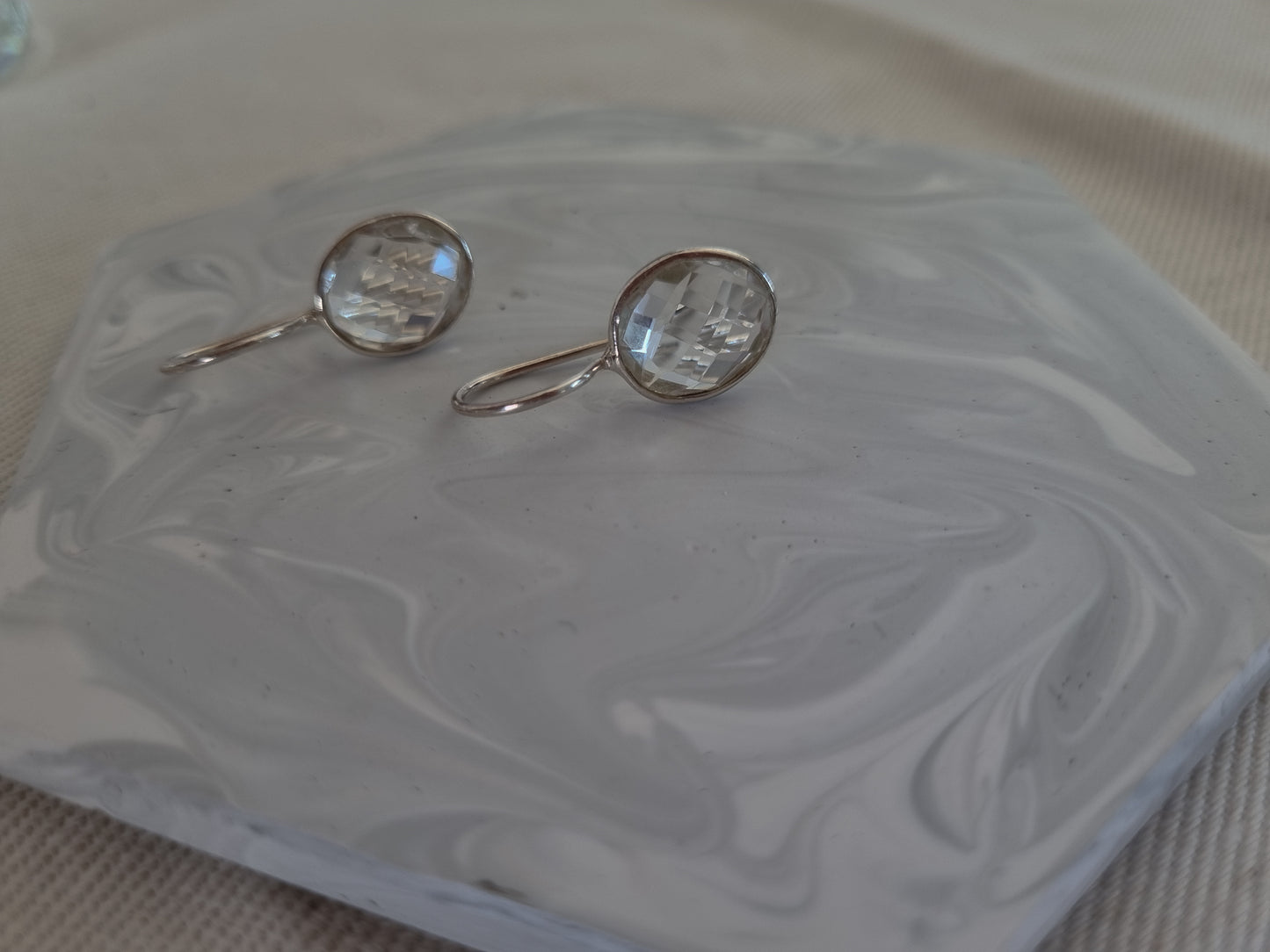 Clear Quartz Earrings