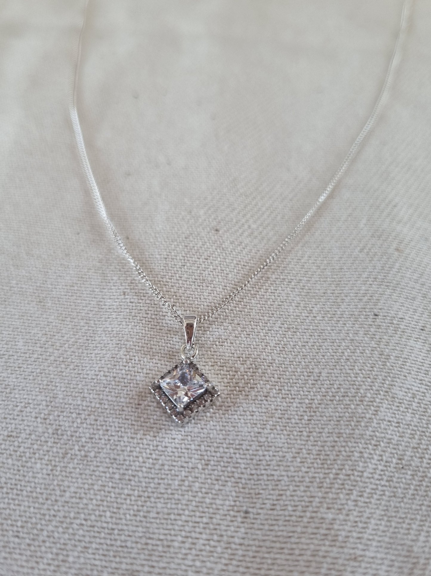 CZ Pendant on chain