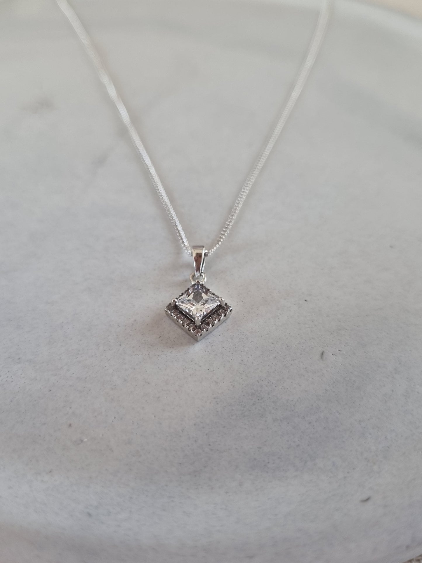 CZ Pendant on chain