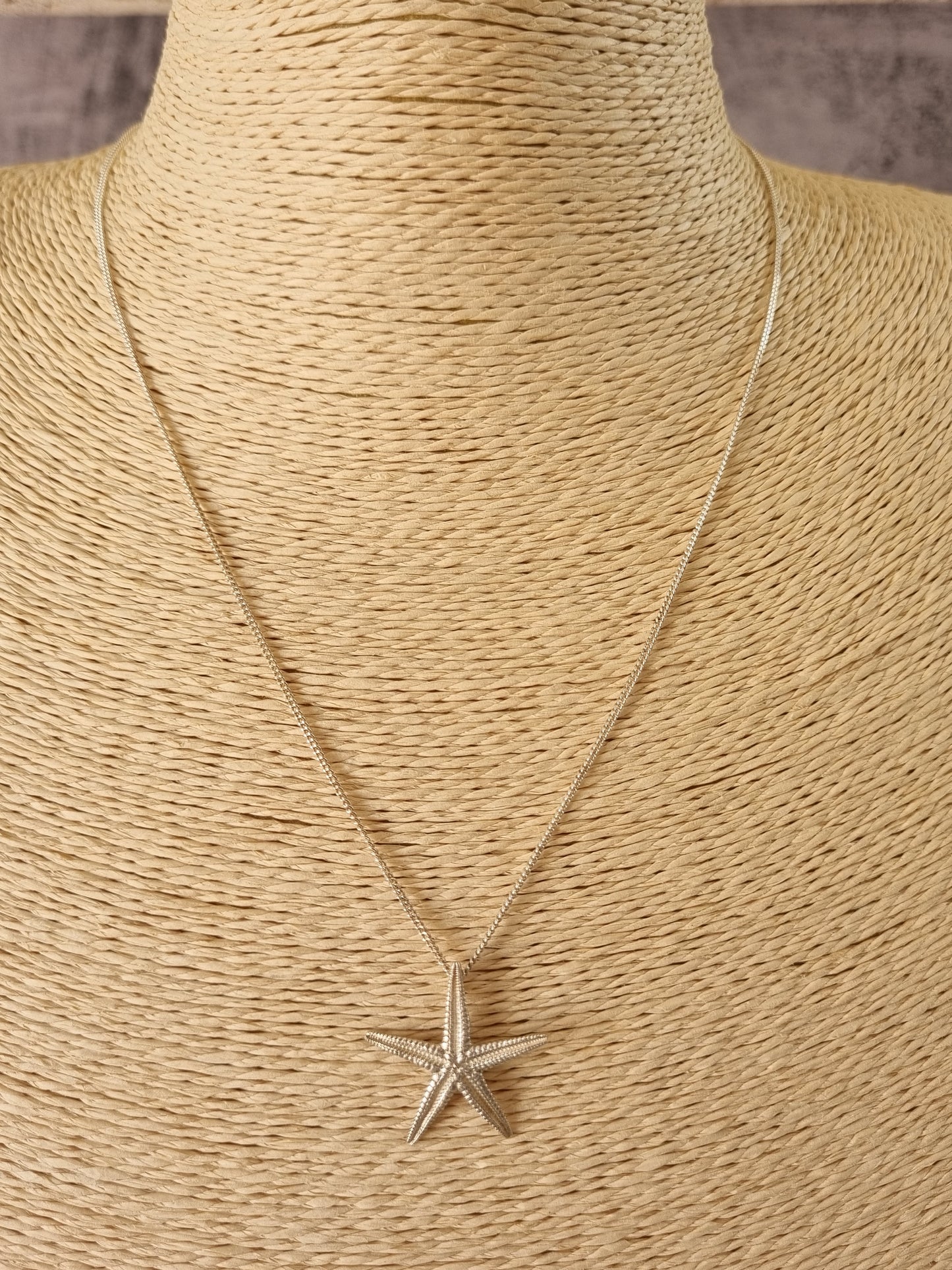 Starfish pendant on chain