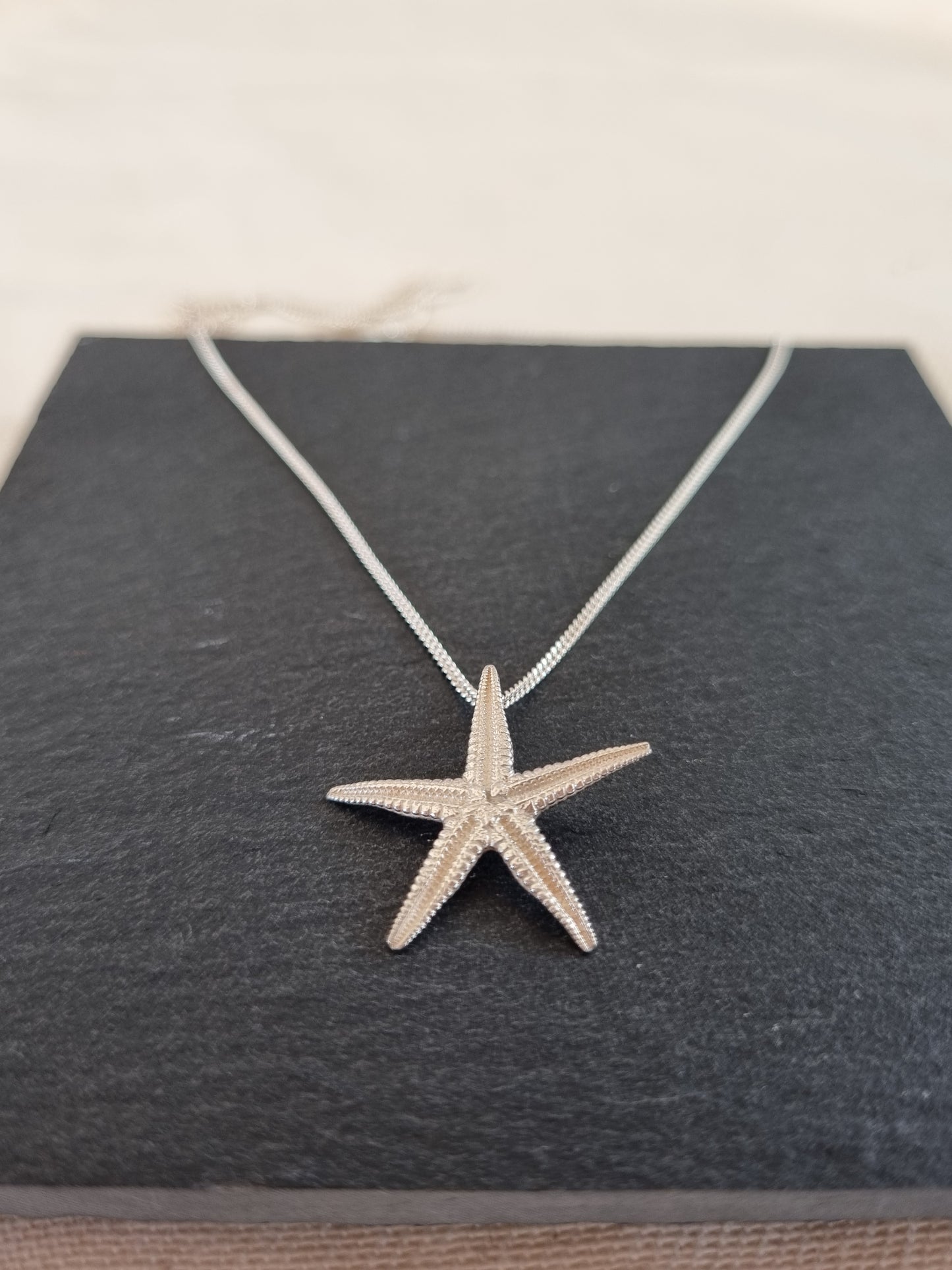 Starfish pendant on chain