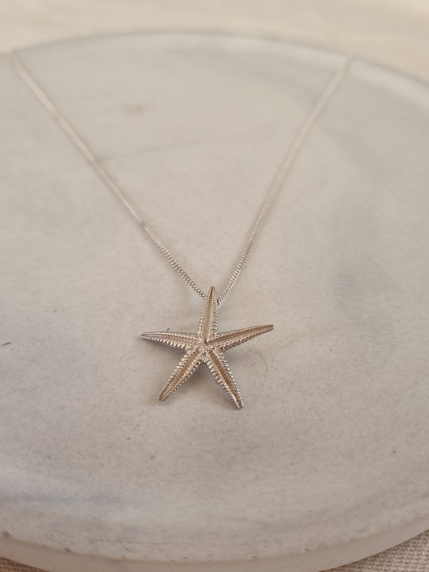 Starfish pendant on chain