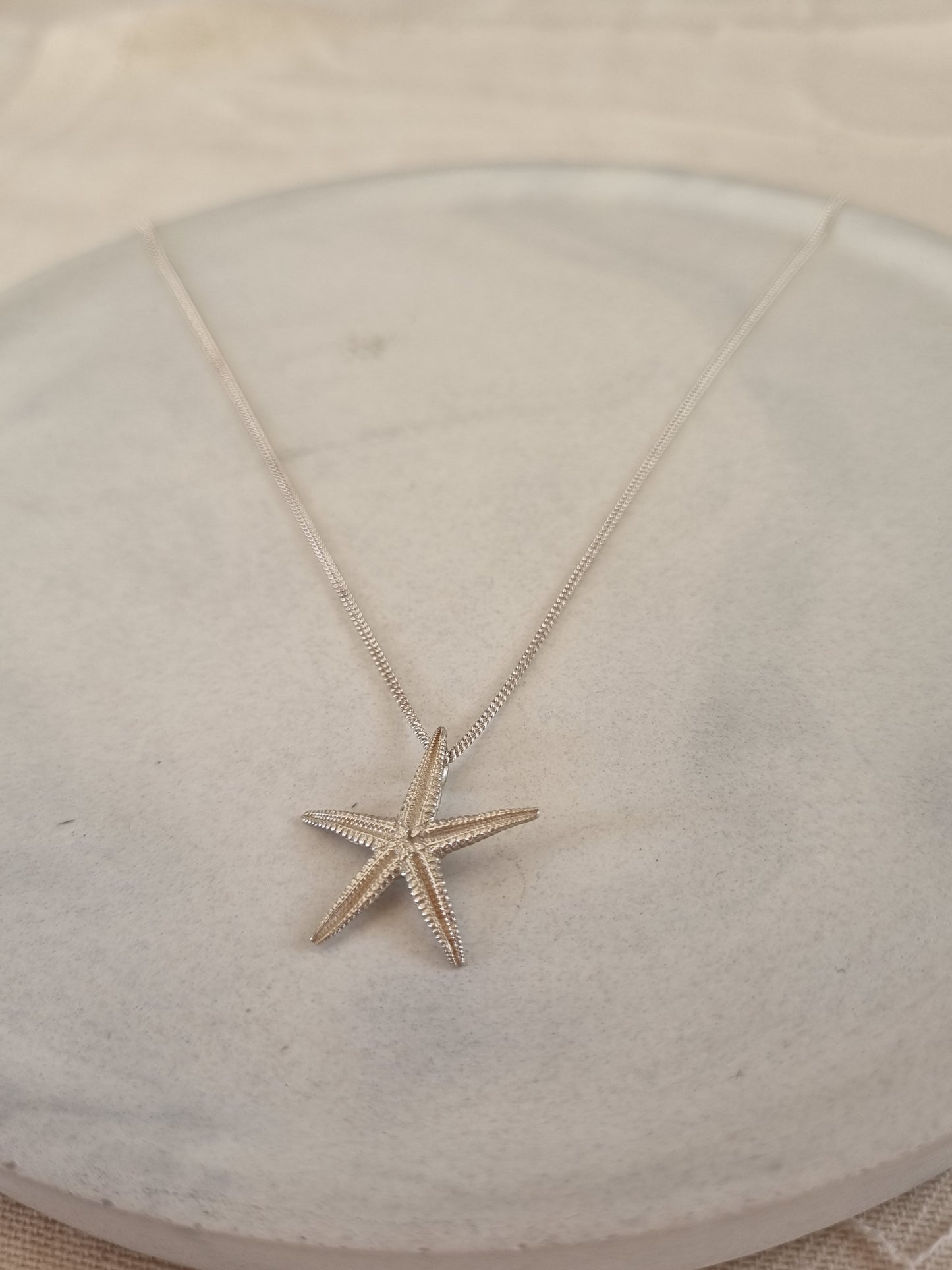 Starfish pendant on chain