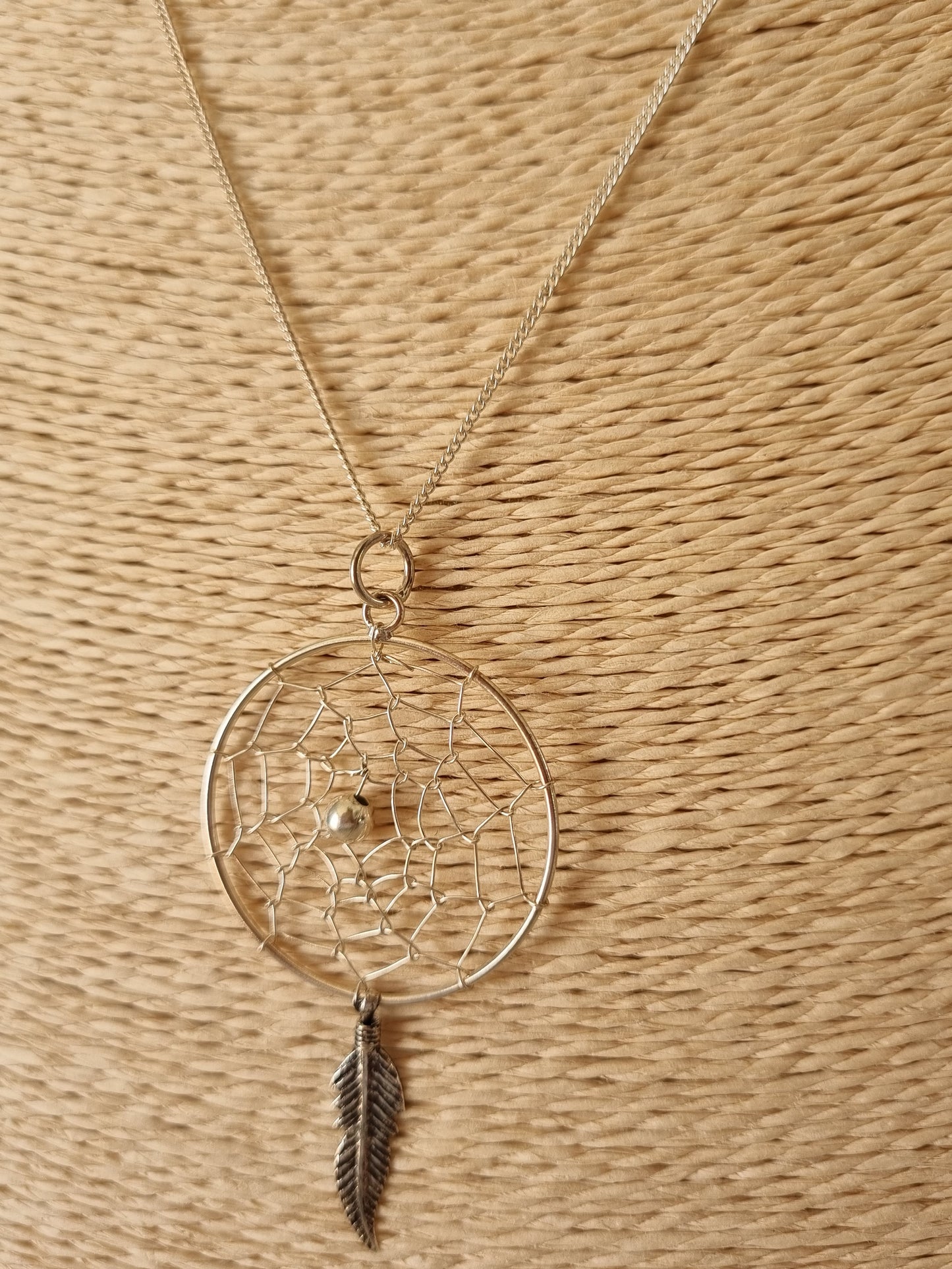 Dreamcatcher pendant on chain