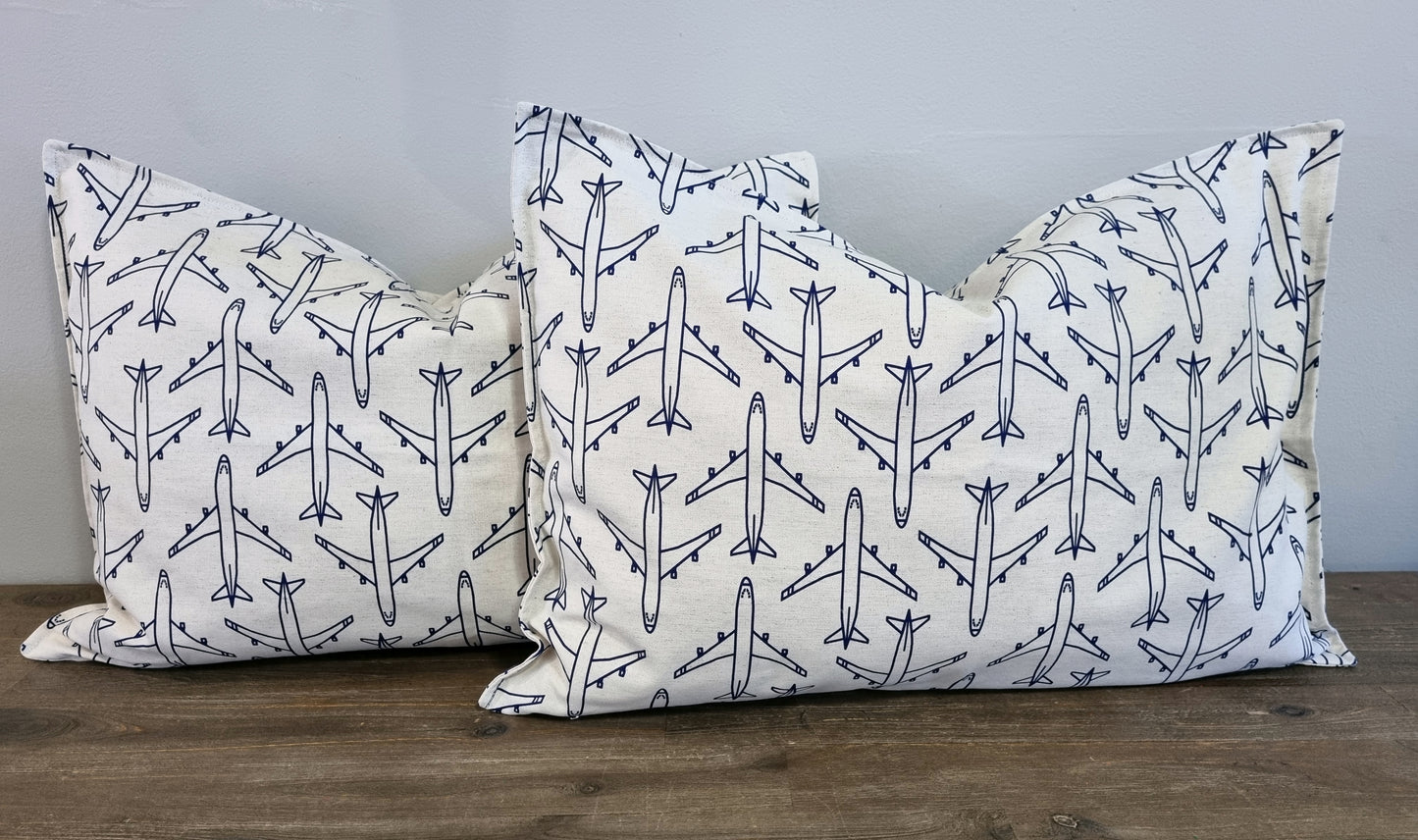 Scatter Cushion - Blue Planes