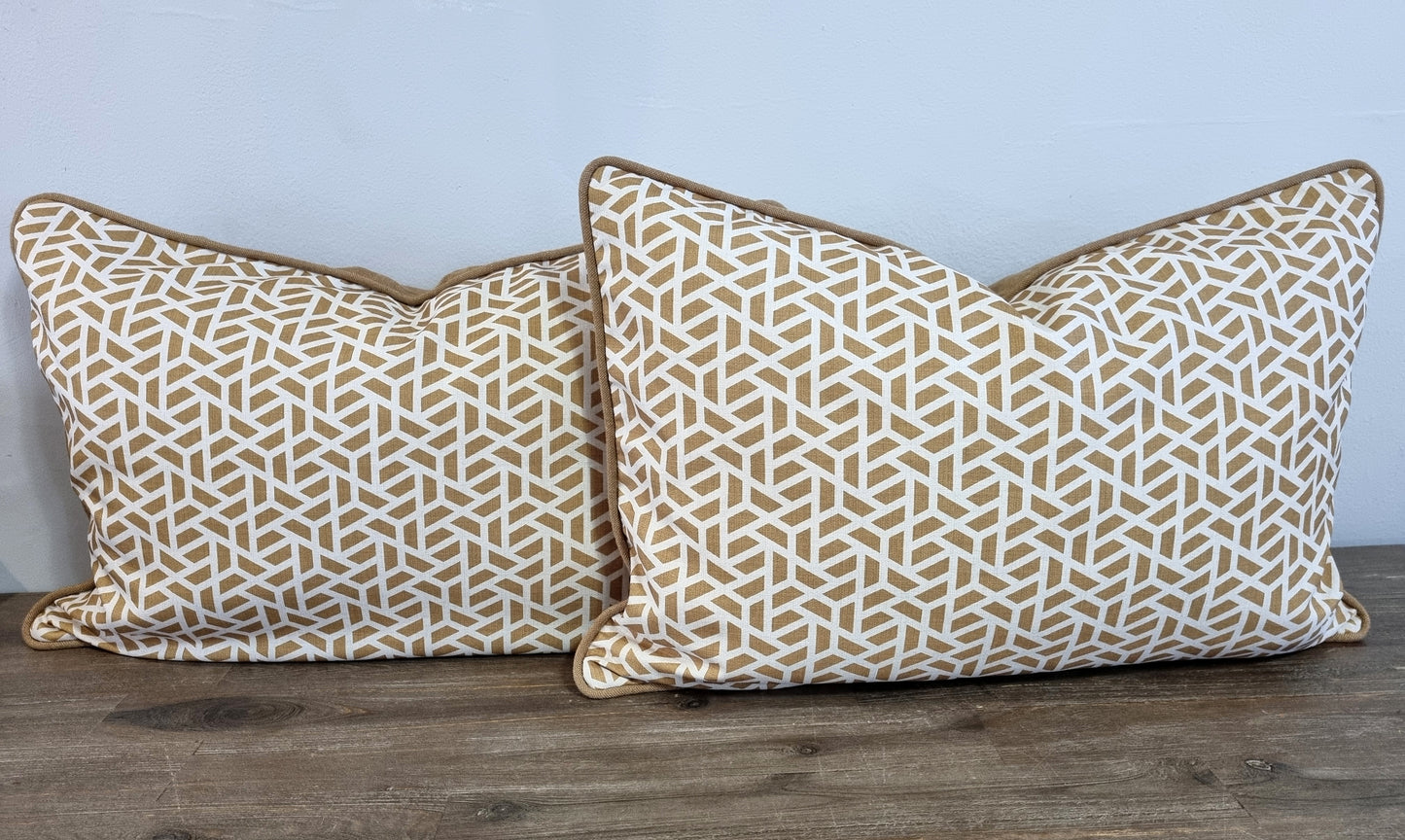 Scatter Cushion - Mustard Pattern 40x60cm