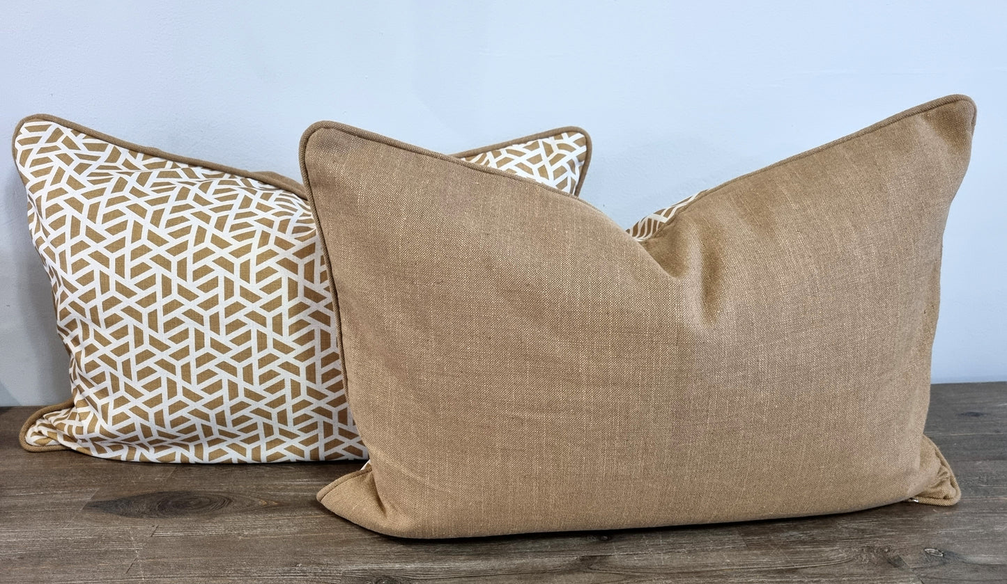 Scatter Cushion - Mustard Pattern 40x60cm