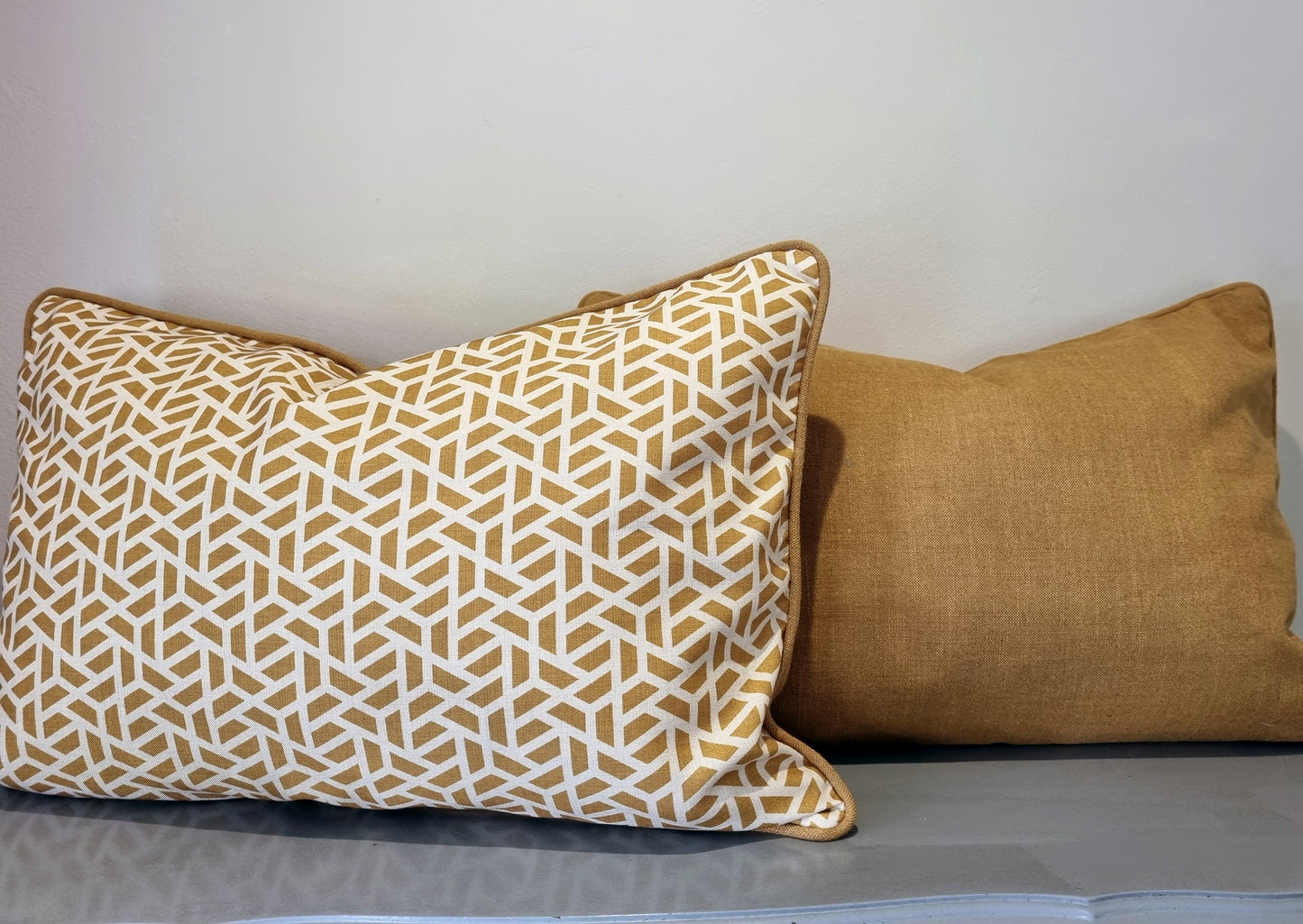 Scatter Cushion - Mustard Pattern 40x60cm