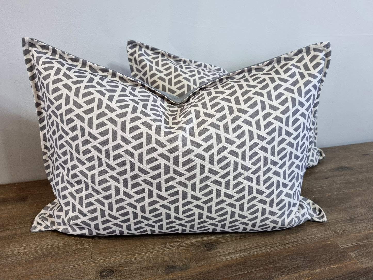 Scatter Cushion - Grey Pattern 40x60cm Set of 2