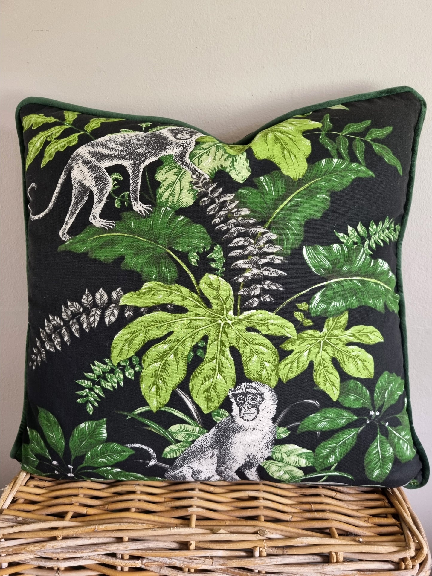 Green Tropical Scatter Cushion Covers - Set of 2