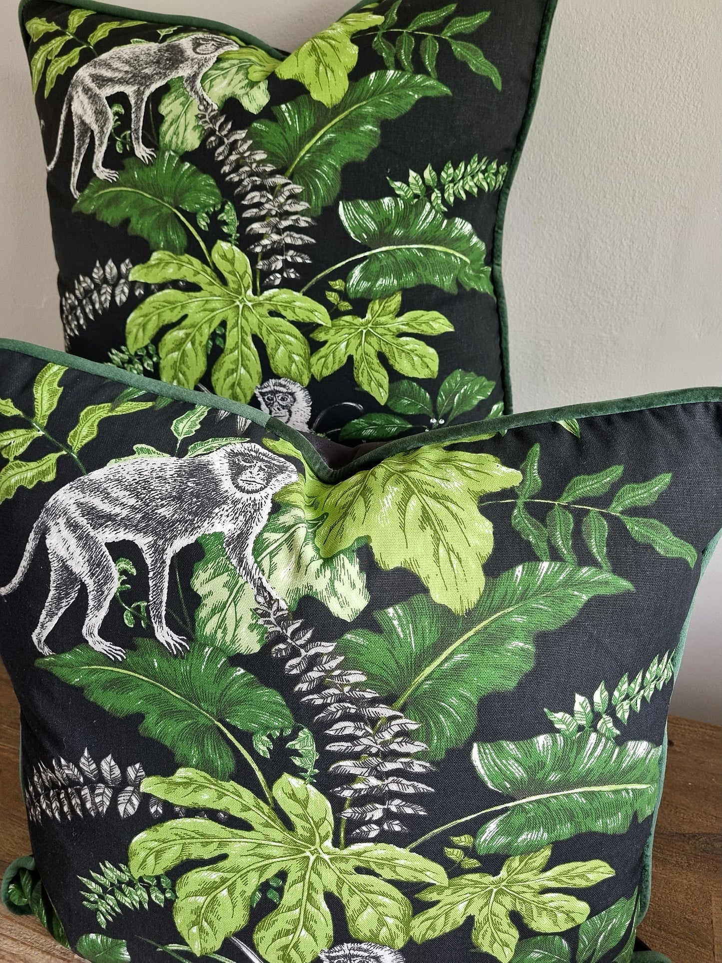 Green Tropical Scatter Cushion Covers - Set of 2