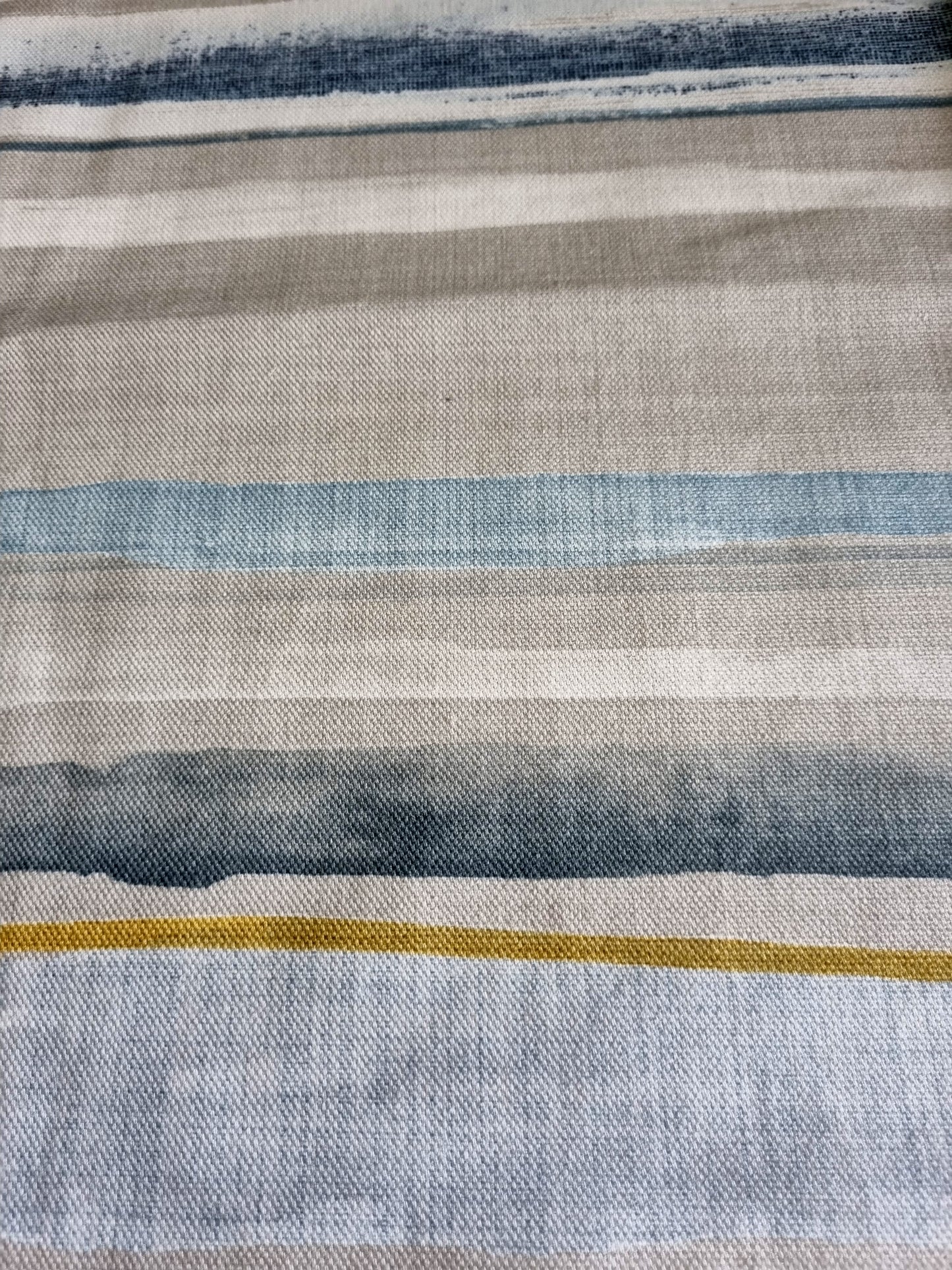 Scatter Cushion covers- Blue & Mustard Stripe