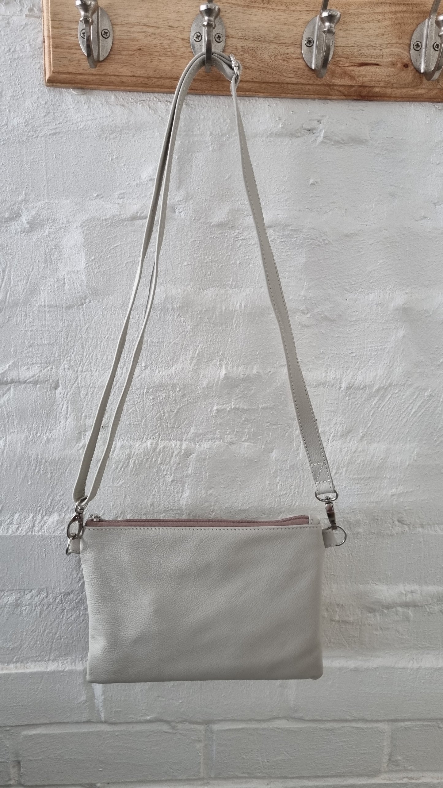 Genuine leather Cream Bag 008