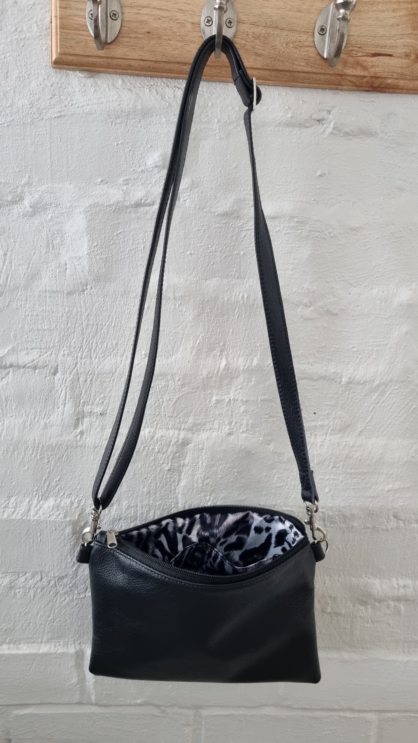 Miss Baggy Black Genuine leather Bag 008