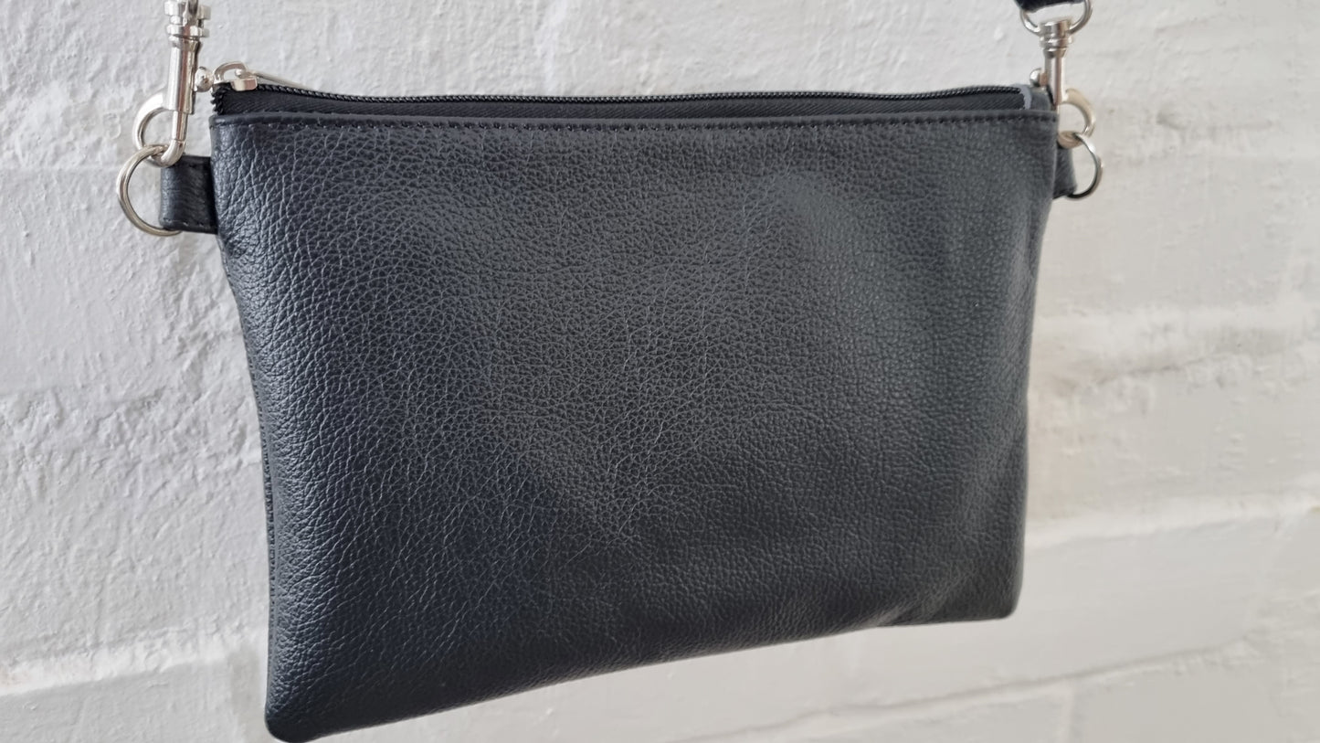 Miss Baggy Black Genuine leather Bag 008