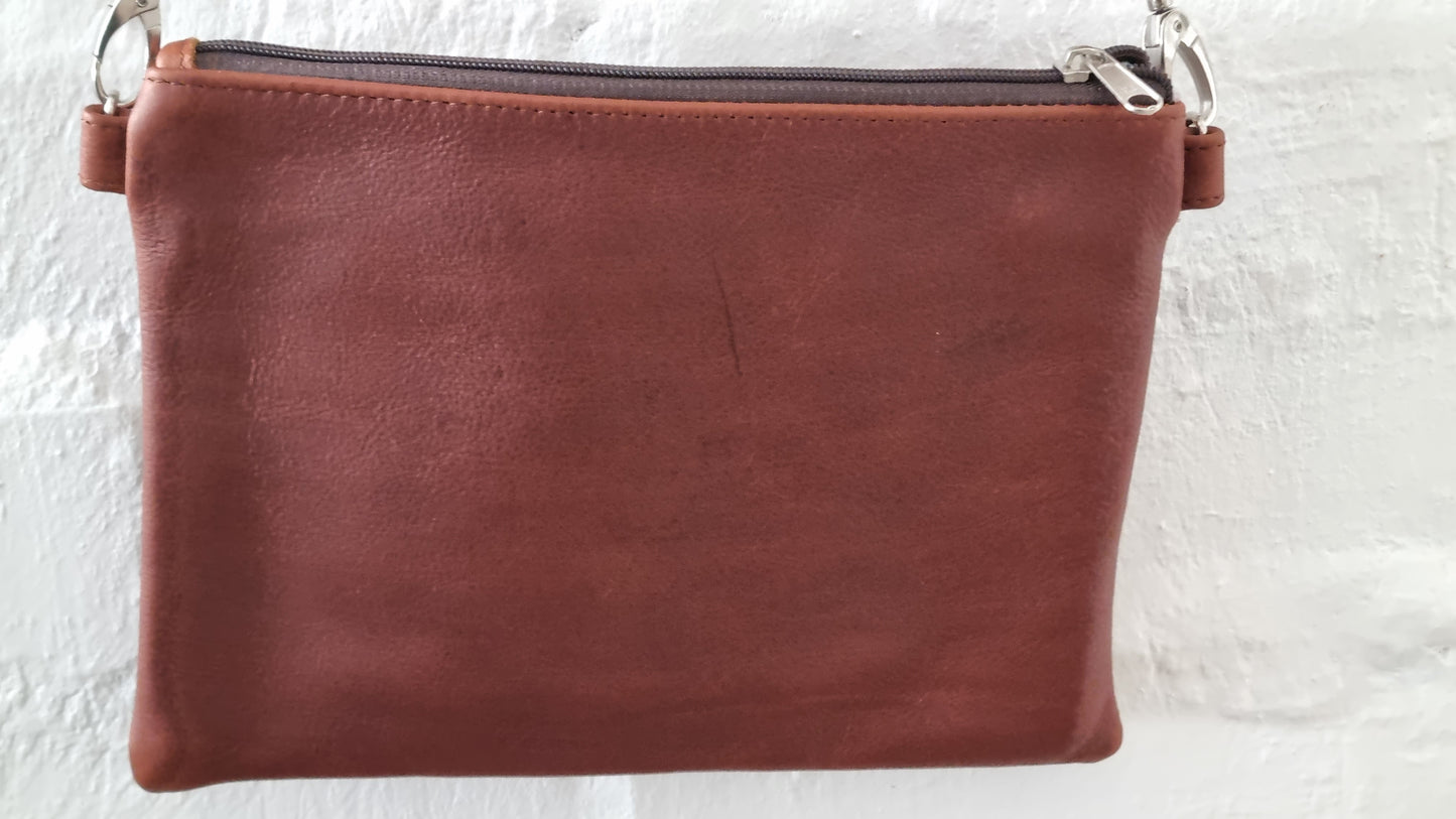 Miss Baggy Genuine leather Dark Brown Bag 008