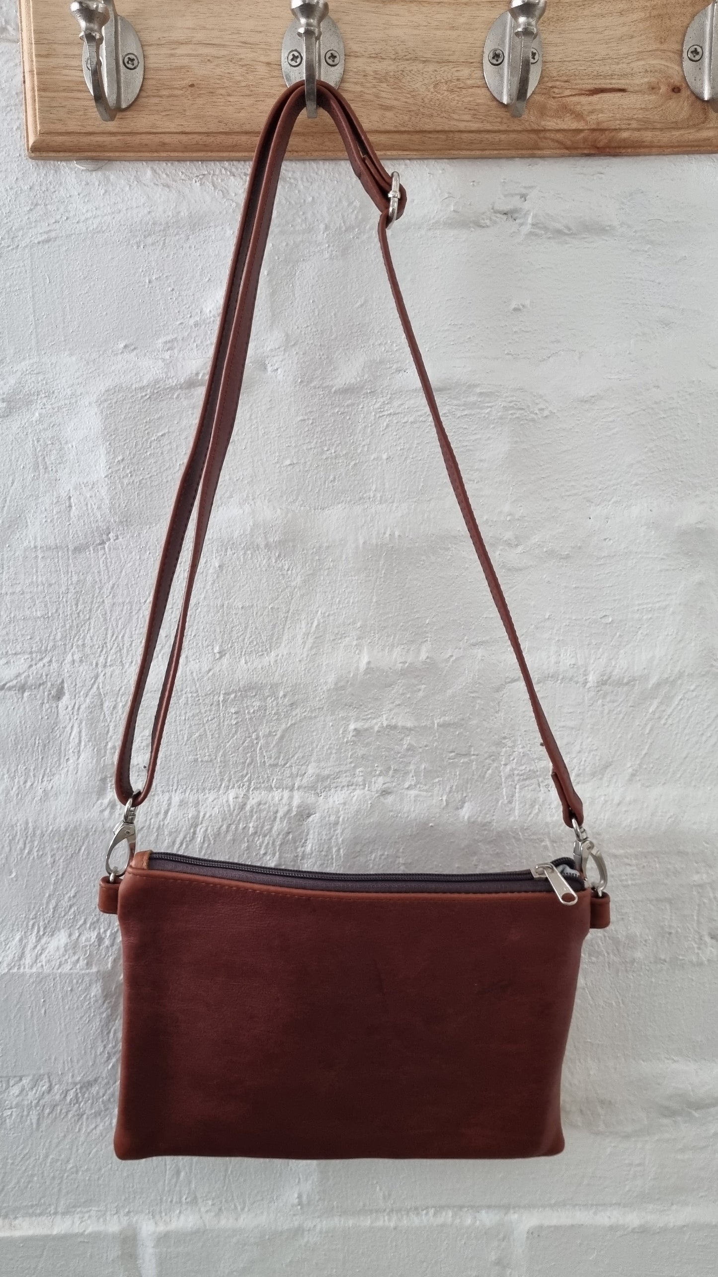 Miss Baggy Genuine leather Dark Brown Bag 008