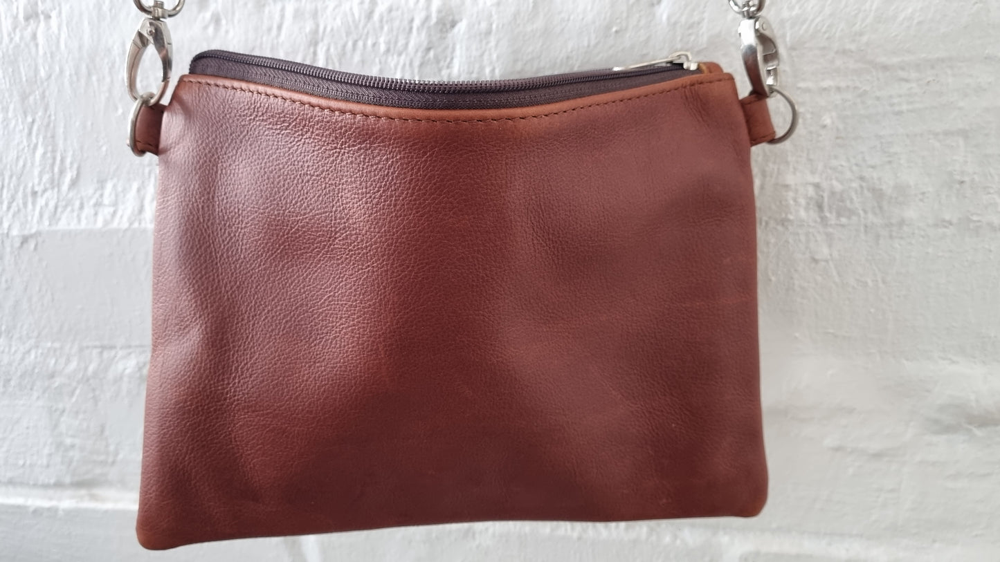 Miss Baggy Genuine leather Dark Brown Bag 008