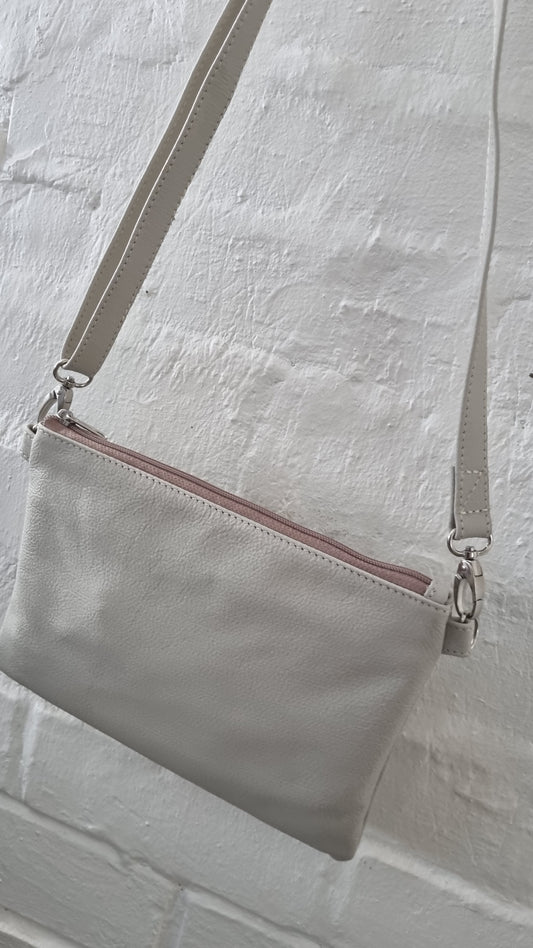 Genuine leather Cream Bag 008