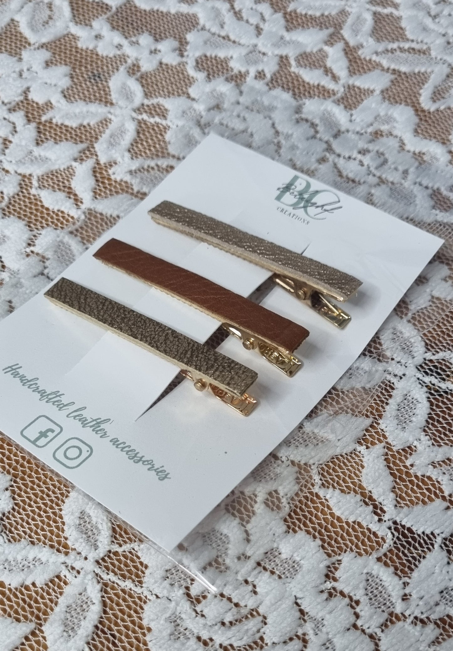 Hair clip set of 3