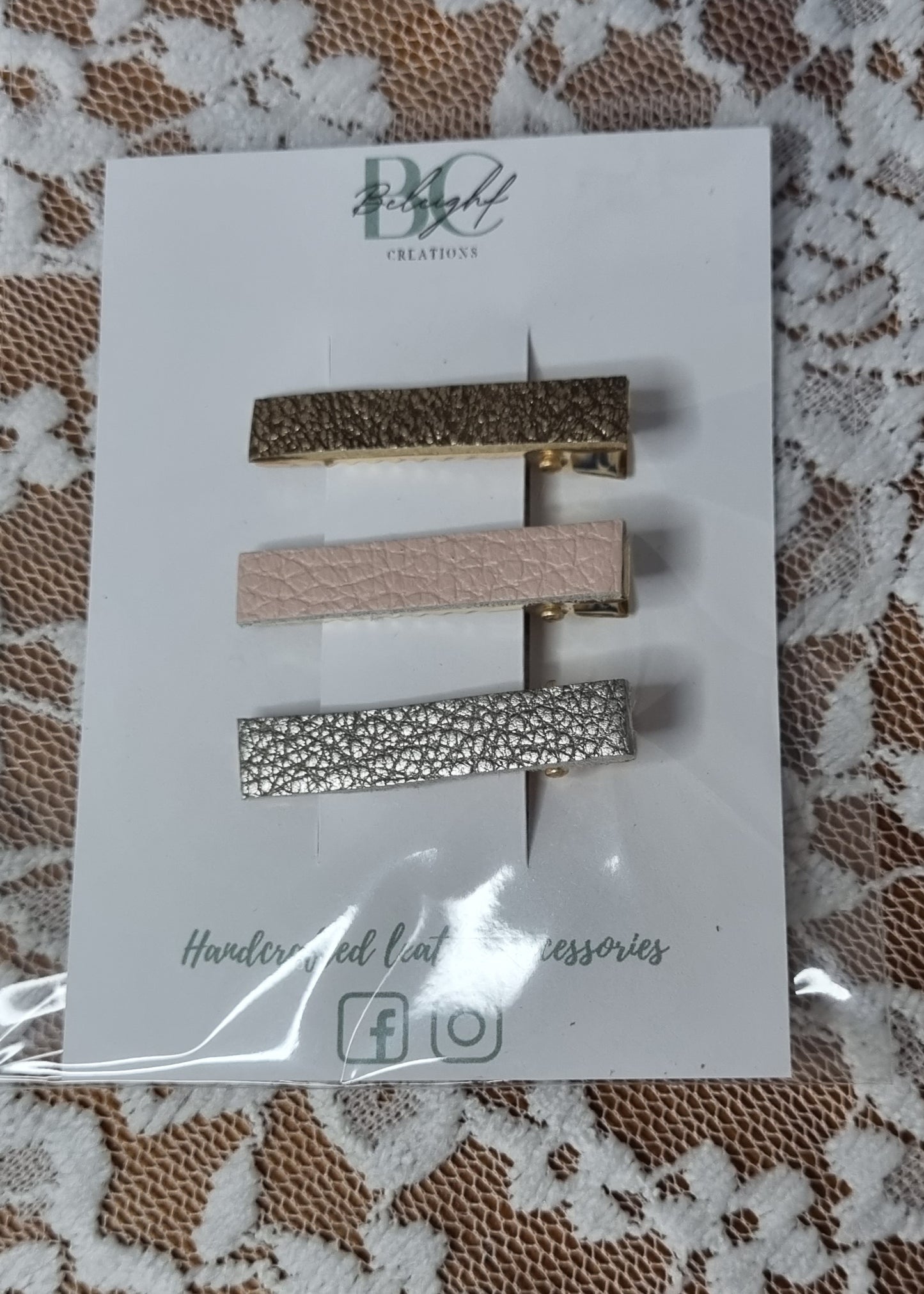 Hair clip set of 3