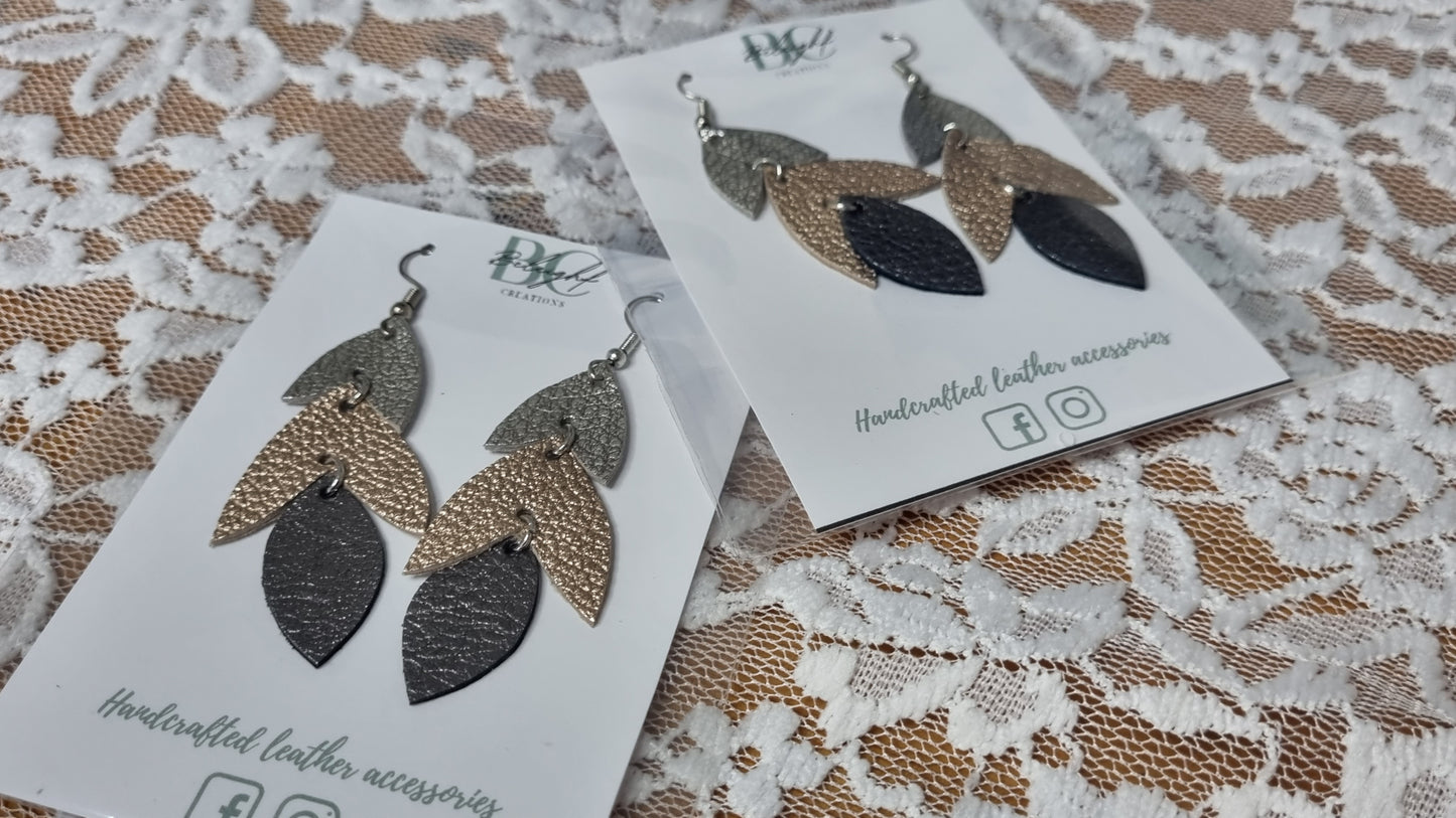 Handmade Leather earrings