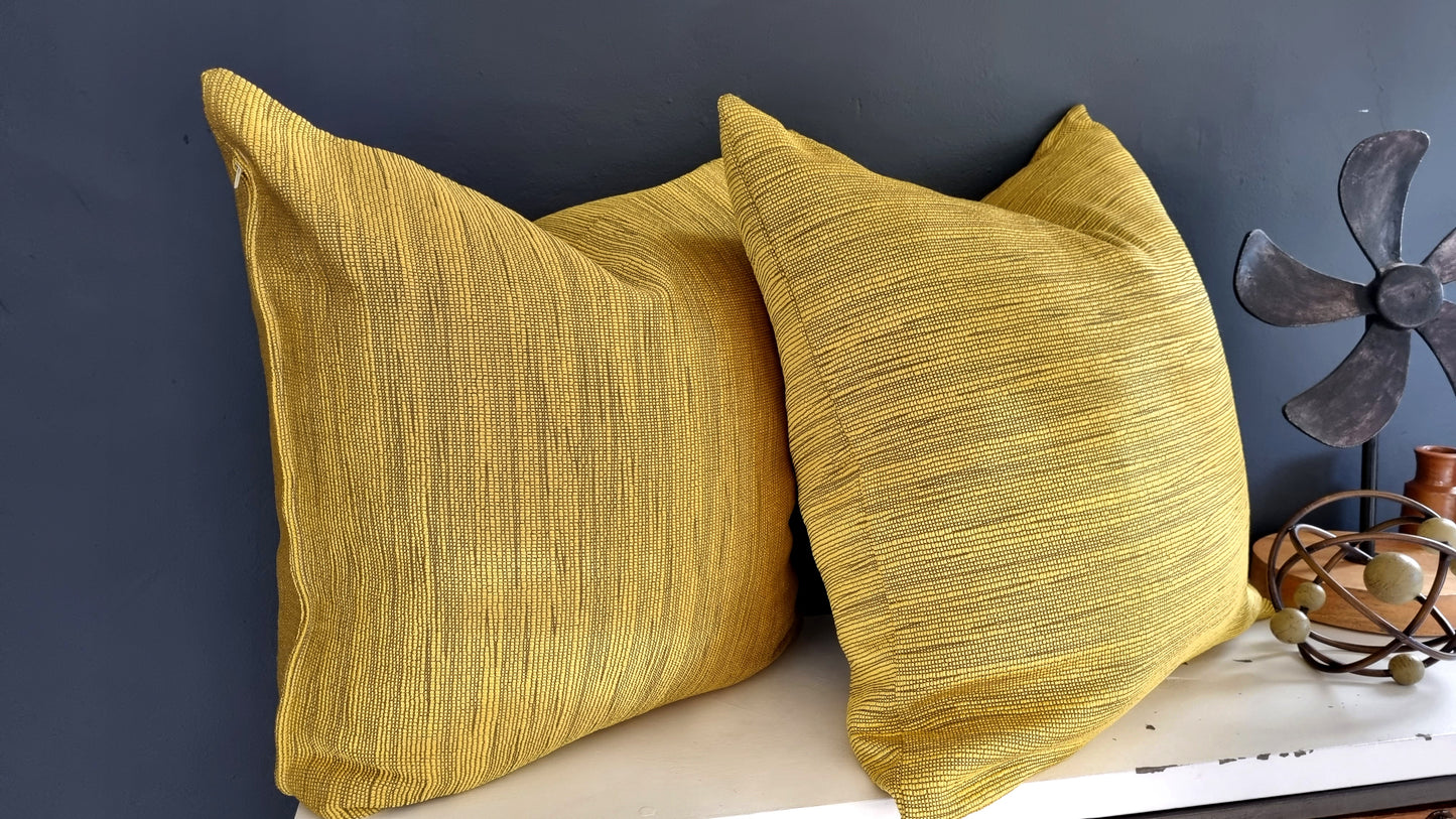 Scatter Cushion covers- 60x60cm Mustard