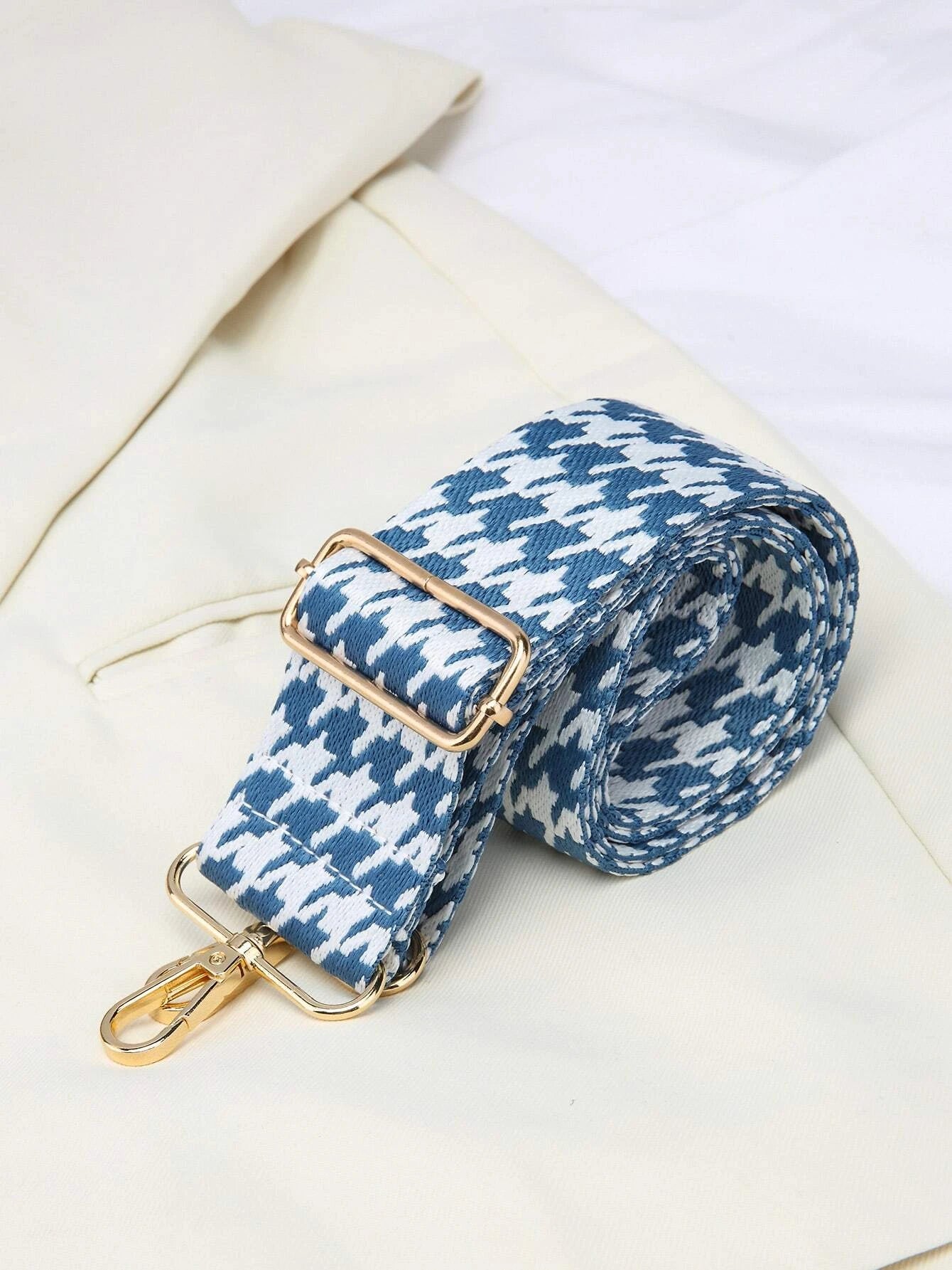 Blue & White Bag Strap