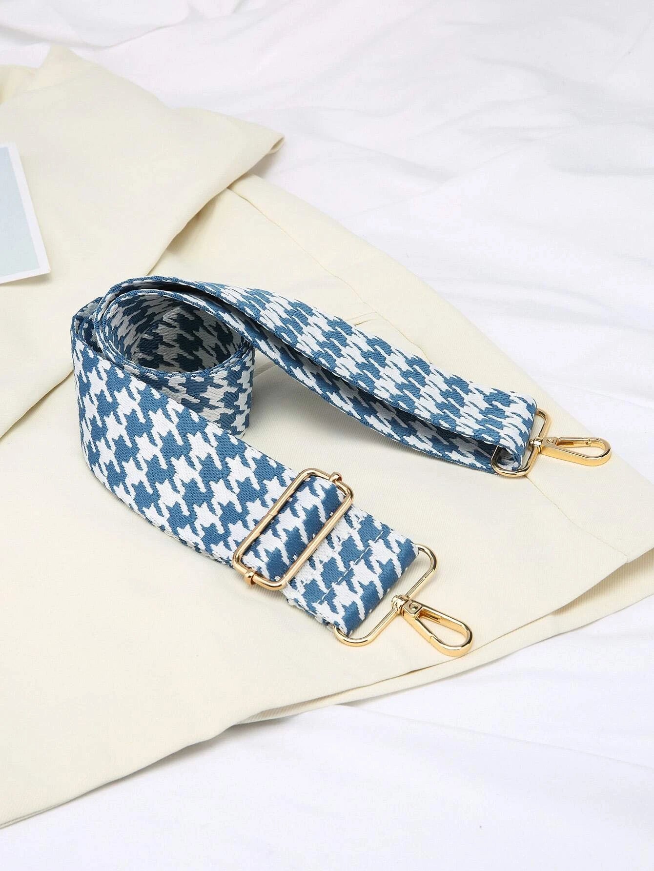 Blue & White Bag Strap