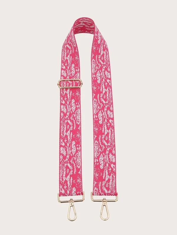 Pink and white Bag Strap