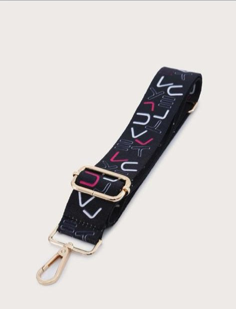 Letter Graphic Bag Strap