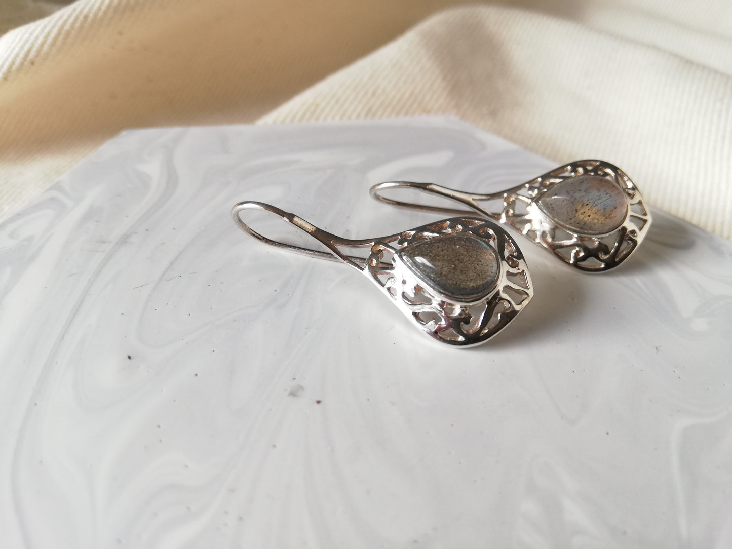 Labradorite Earrings