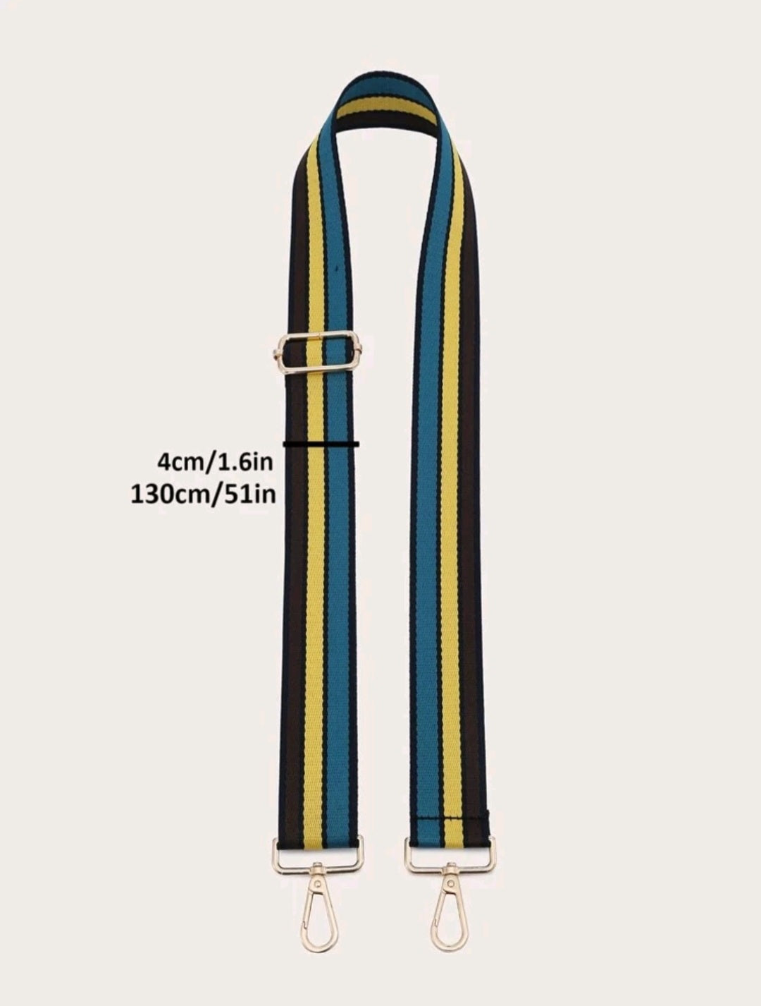 Striped Pattern Bag Strap